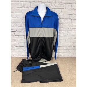 Jordan Craig Vintage Tracksuit Set Jacket Pants Blue Black Mens 3XL‎ Athletic
